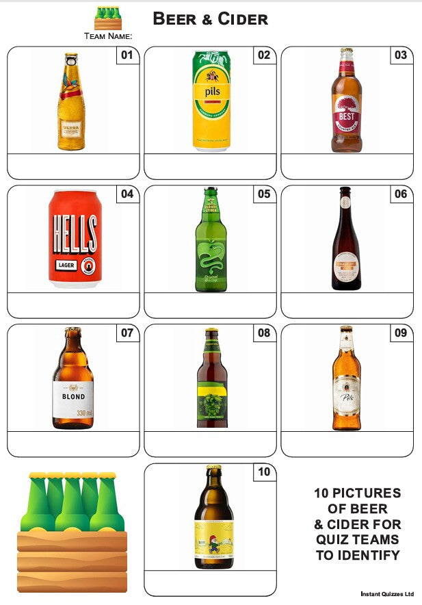 Easier Quiz Pack 3623 - Five rounds of Easier Mixed Bag/General Knowledge Questions and a 10 Picture Quiz.