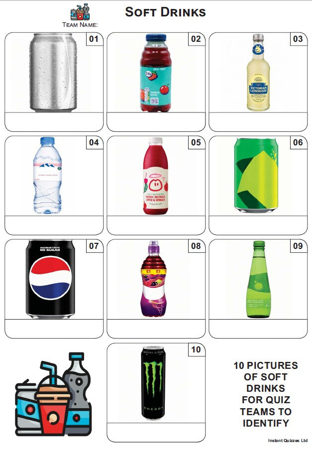 Quiz Pack 3692 - Five rounds and a 10 Picture Quiz.