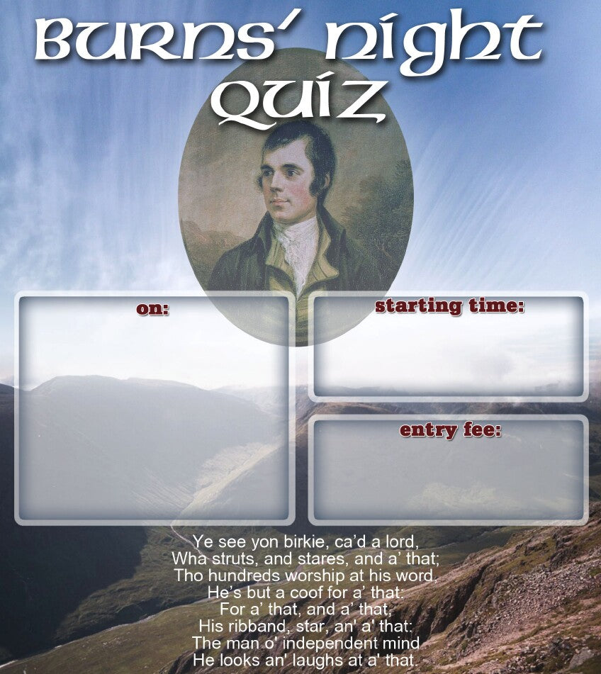The Burns Supper Quiz 