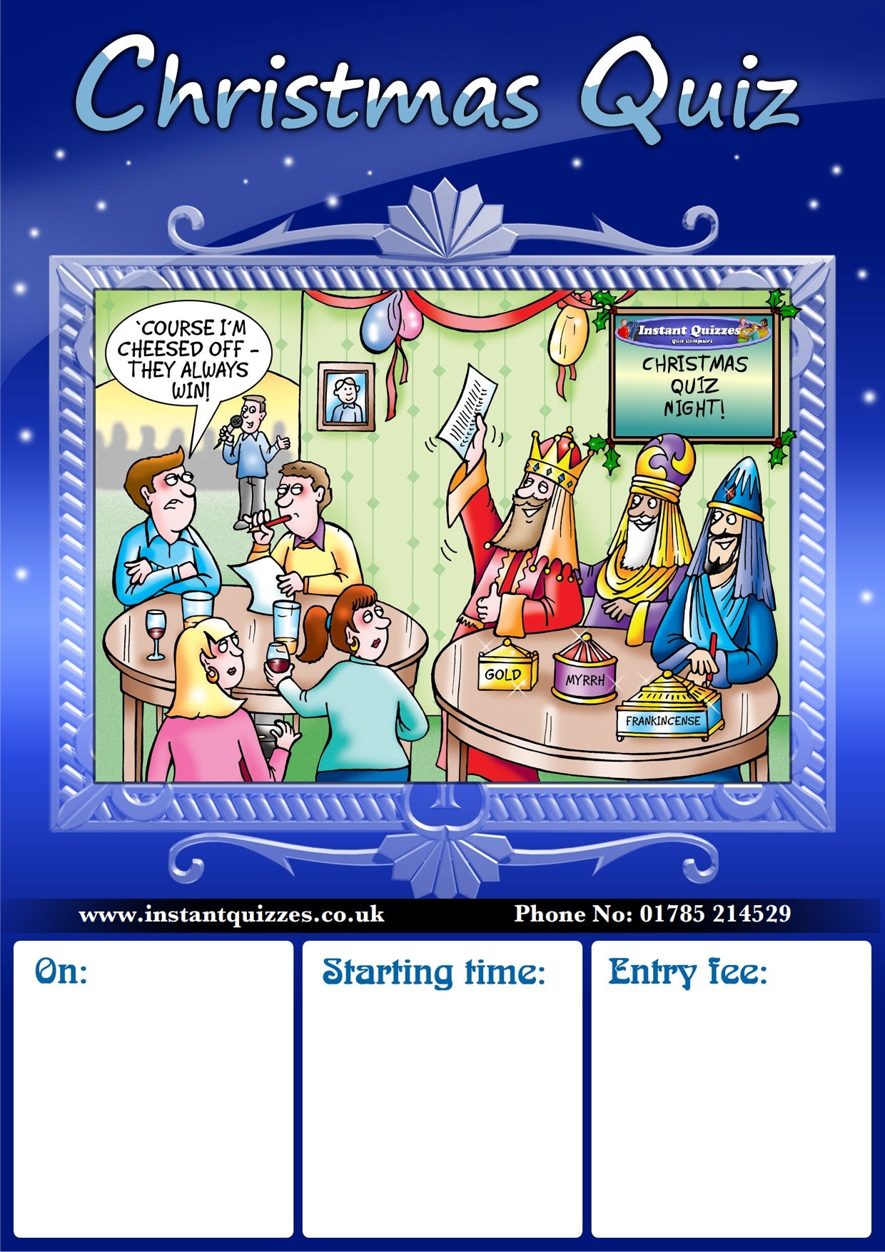 Fun Muster Questions December Free Christmas Quiz Poster – Instant Quizzes