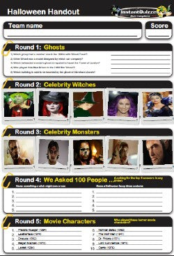 Halloween Handout Quiz 4 - HALLHO4