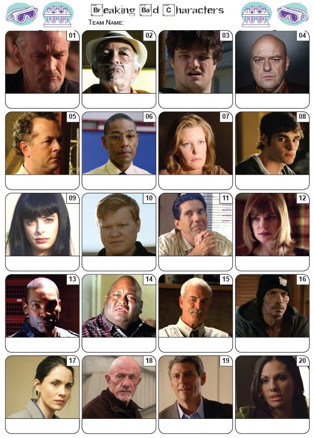 Breaking Bad Picture Quiz - PR2201