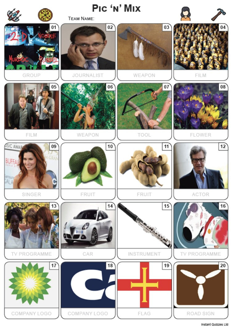 Pic 'n' Mix Picture Quiz - PR2355