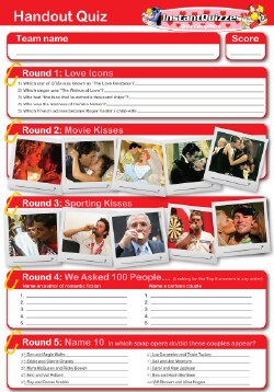 Valentine Handout Quiz 5
