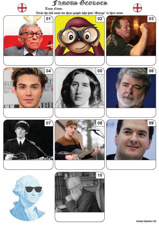 Saint George's Day Quiz Pack 7