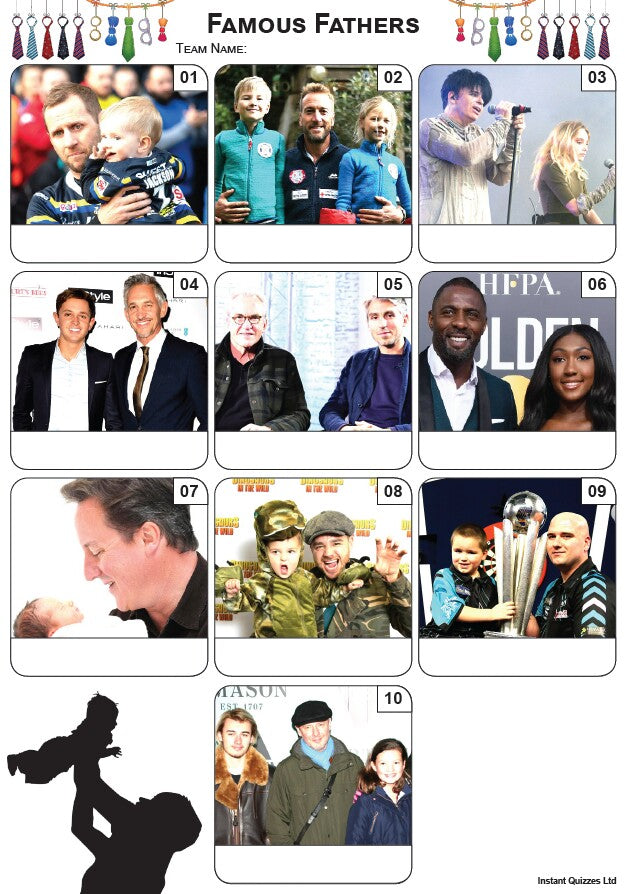 Fathers Day Quiz Pack