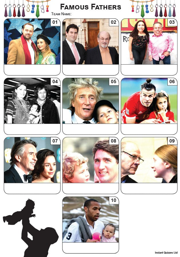 Fathers Day Quiz Pack 2