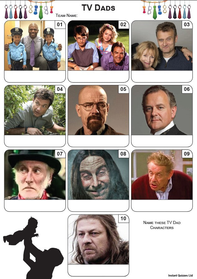 Fathers Day Quiz Pack 3