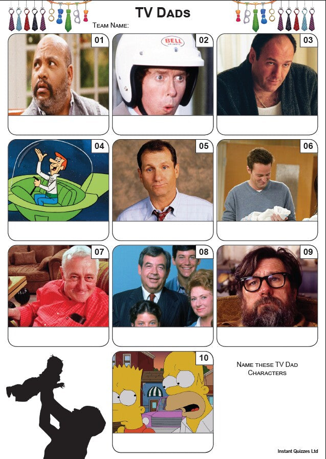 Fathers Day Quiz Pack 4