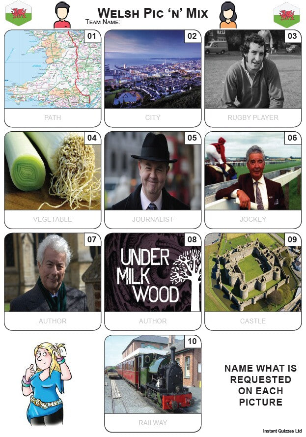 Saint David's Day Quiz Pack 3
