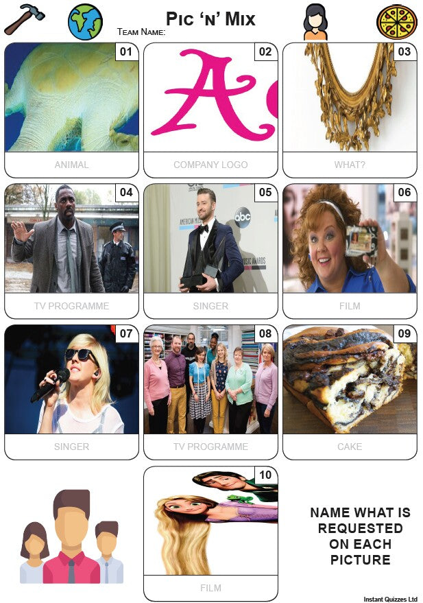 Pic 'n' Mix Mini Picture Quiz - Z3813